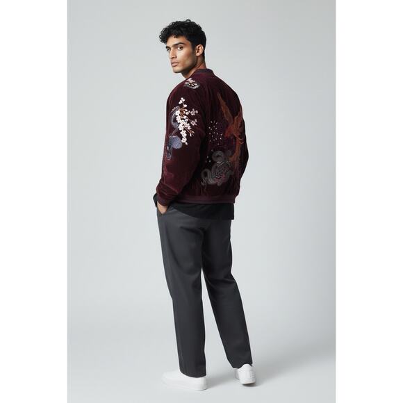 Yeshibounty Men's Sukajan Jacket Japanese Pattern Embroidery - New - Picture 2 of 2